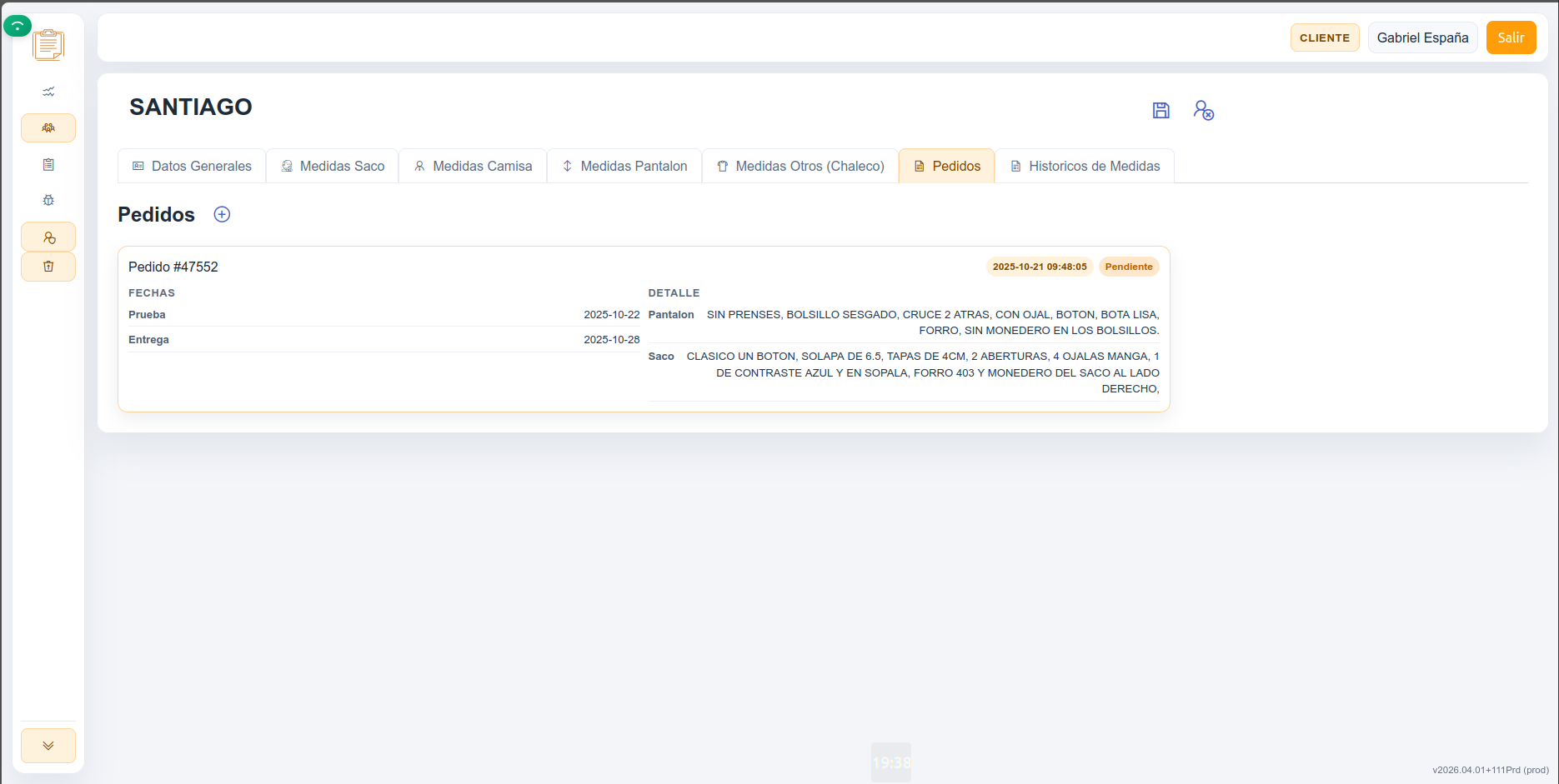 Dashboard renovado